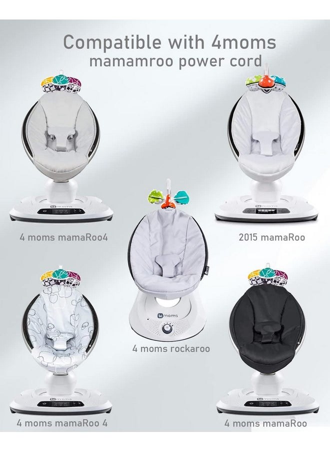 LEFXMOPHY Mamaroo Replacement Power Cord for 4moms mamaRoo 2/4 Infant Seat Charger, 2015 mamaRoo Infant Seat, RockaRoo Baby Swing, OH-1048B1203000U 12V AC Adapter White Power Supply