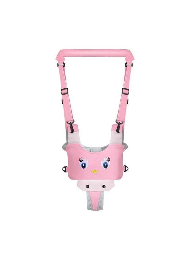 Baby Walking Harness - Handheld Kids Walker Helper - Toddler Walker Harness Adjustable Assistant Belt - Help Infant Learning Walk Support Assist Trainer Tool for 7-24 Month Old (Pink)