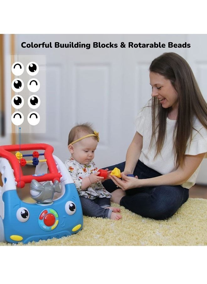 Baby Learning Trolley Walker With Early Education Activity Center With Light And Music For Babies And Toddlers