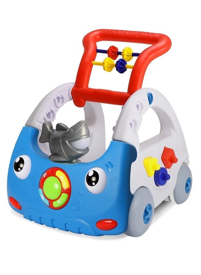 Baby Learning Trolley Walker With Early Education Activity Center With Light And Music For Babies And Toddlers