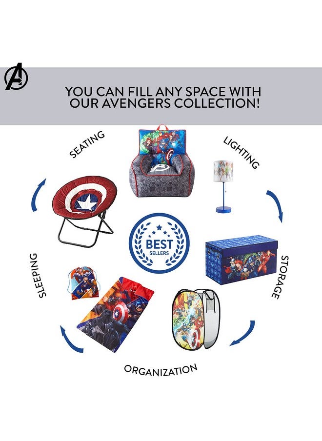 Idea Nuova Marvel Avengers Collapsible Children’s Toy Storage Trunk, Durable with Lid