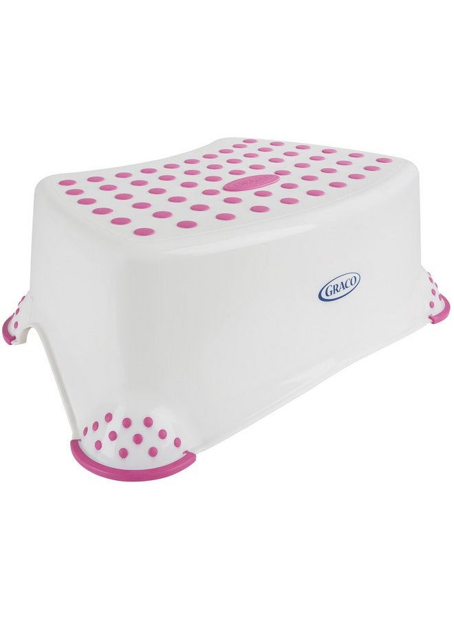 Graco Sure Foot Step Stool, White/Pink