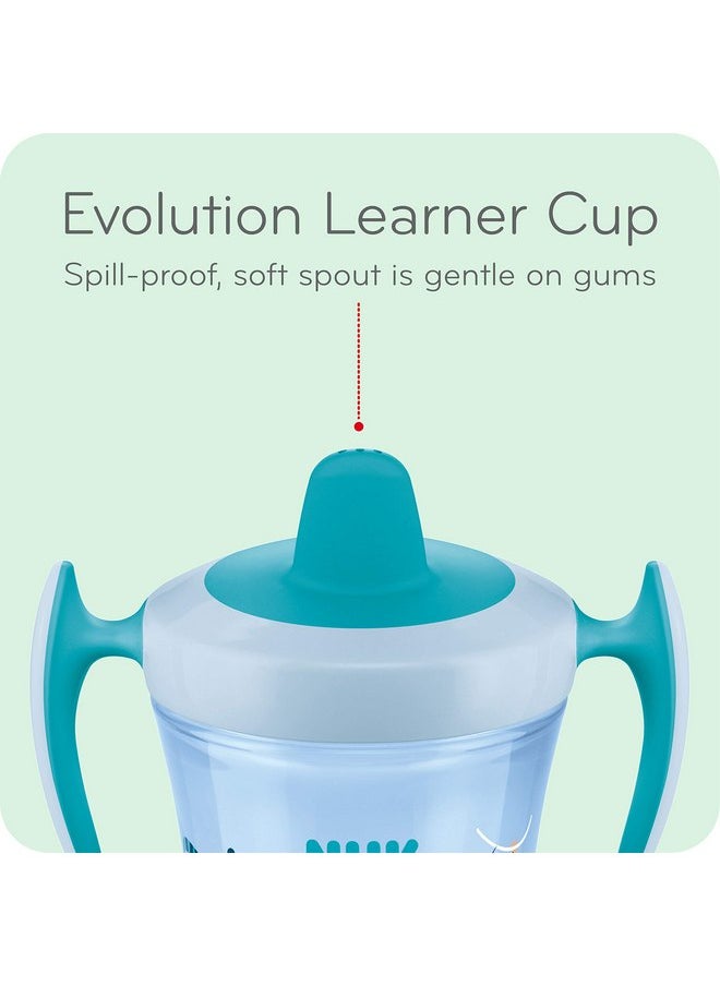 NUK Evolution Soft Spout Learner Cup, 8 oz, 1-Pack