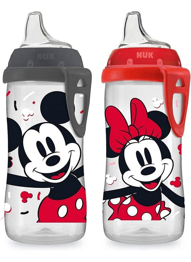 NUK Active Cup, 10 Oz, 1-Pack (2 Pack, Mickey & Minnie)