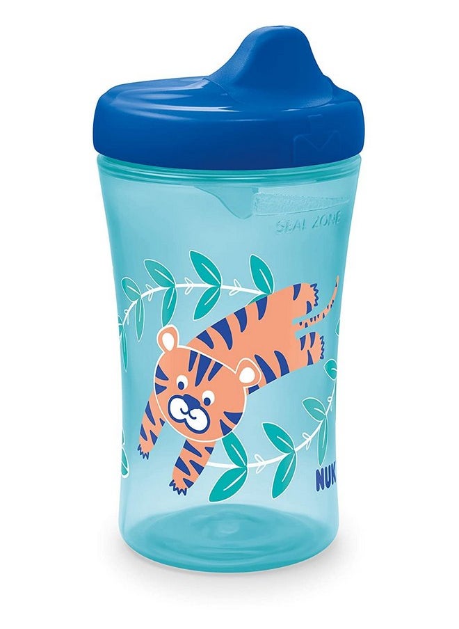 NUK Hide 'n Seek Hard Spout Cup, 10 Ounce, Whales & Tigers, Blue