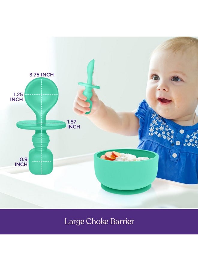 Suction Bowl with Lids and Spoons, Extra Strong Baby Suction Bowls, Baby Bowls 0-6 Months, Infant Babies & Toddler, BPA Free Baby Bowls, Silicone Baby Feeding Set, Baby Feeding Essentials