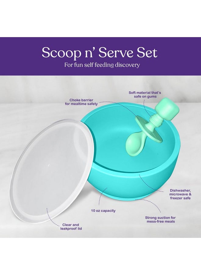 Suction Bowl with Lids and Spoons, Extra Strong Baby Suction Bowls, Baby Bowls 0-6 Months, Infant Babies & Toddler, BPA Free Baby Bowls, Silicone Baby Feeding Set, Baby Feeding Essentials