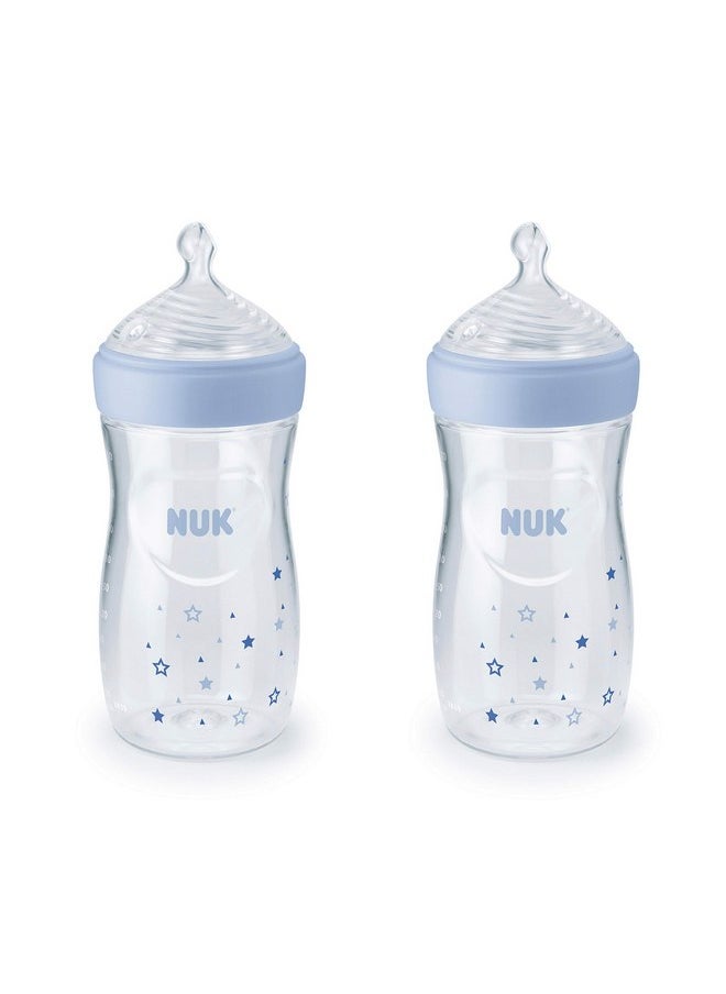 NUK Simply Natural Baby Bottles, 2 Count (Pack of 1)