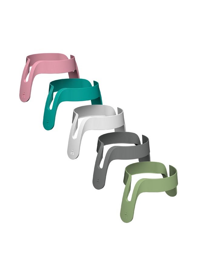 Nanobebe Flexy Bottle Handles, Easy-Grip Ergonomic Handles, Transitional Sippy Cup Handles 2-Pack, Pink