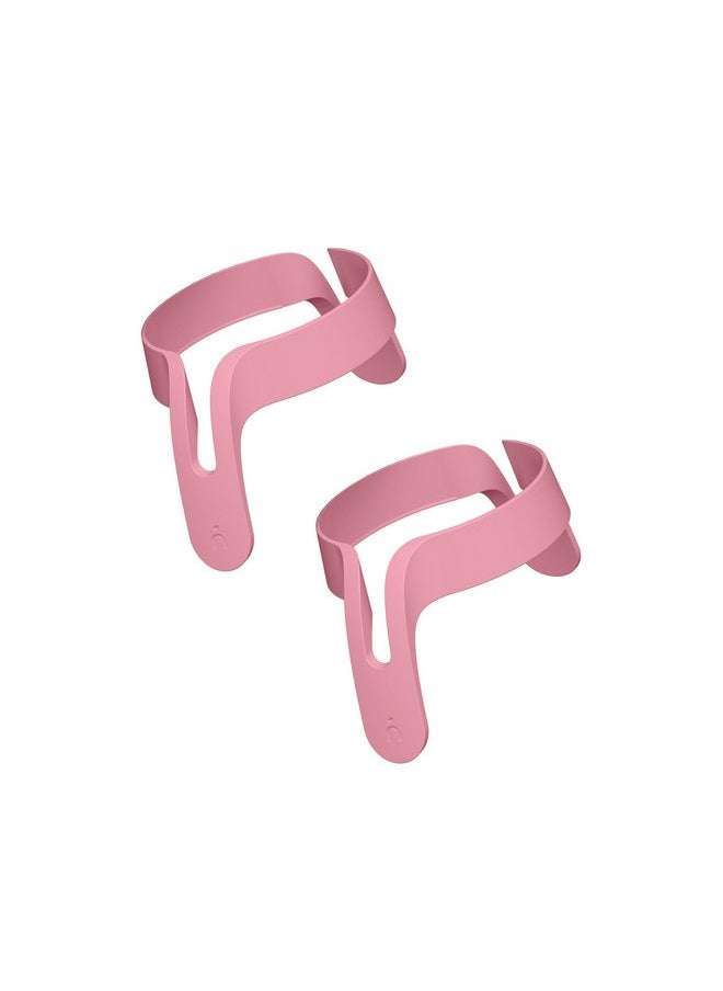 Nanobebe Flexy Bottle Handles, Easy-Grip Ergonomic Handles, Transitional Sippy Cup Handles 2-Pack, Pink