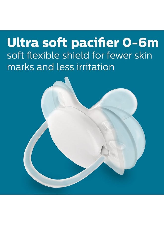 Philips AVENT Anti-Colic Baby Bottle with AirFree Vent Newborn Gift Set with Snuggle, Clear, SCD306/10