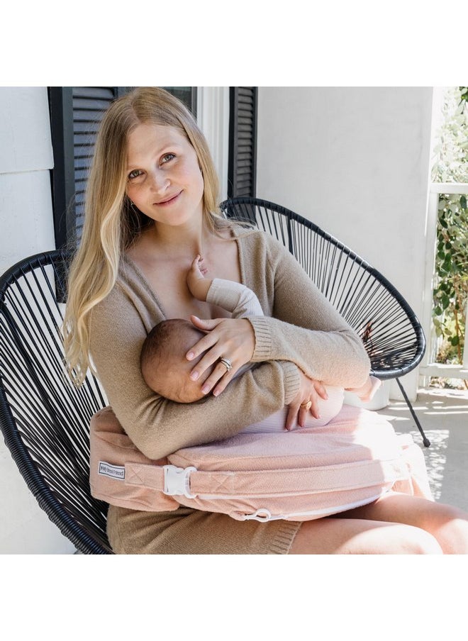 My Brest Friend Deluxe Nursing Pillow Cover - Slipcovers for Baby - Adjustable Fit, Easy Care, Durable - Original Nursing Pillow Not Included, Soft Rose