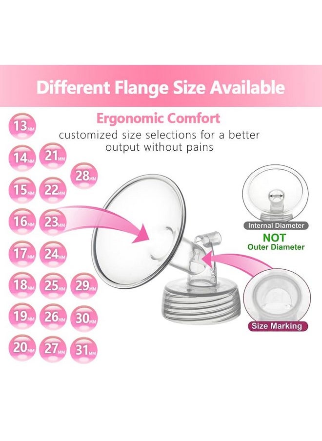 Belmikal 20mm Flange Compatible with Spectra S2 S1 9 Plus Ameda mya Motif luna Cimilre Breastpumps Replacement to Spectra Pump Parts Spectra Flange. Compatible with Spectra Parts/Accessories