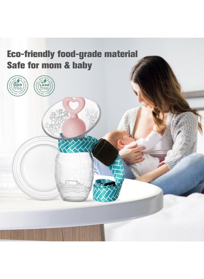 Bumblebee Manual Breast Pump with Breastfeeding Milk Saver Stopper& lid in Gift Box Food Grade Silicone bpa PVC and Phthalate Free 3.04oz/90ml