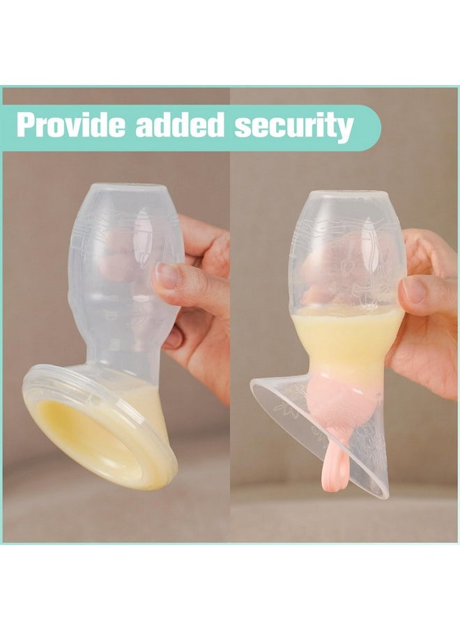 Bumblebee Manual Breast Pump with Breastfeeding Milk Saver Stopper& lid in Gift Box Food Grade Silicone bpa PVC and Phthalate Free 3.04oz/90ml