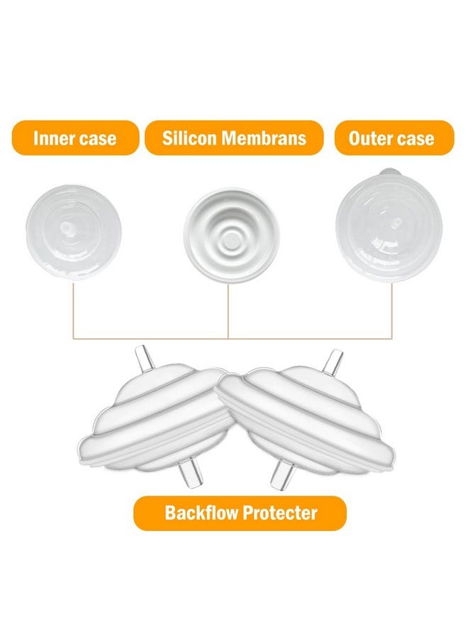 Backflow Protector 2PCS Tubing 2PCS and Duckbill Valves 4PCS Replacement Pump Part Compatible with Spectra S1 Spectra S2 Spectra 9 Plus,Replace Original Spectra Pump Parts