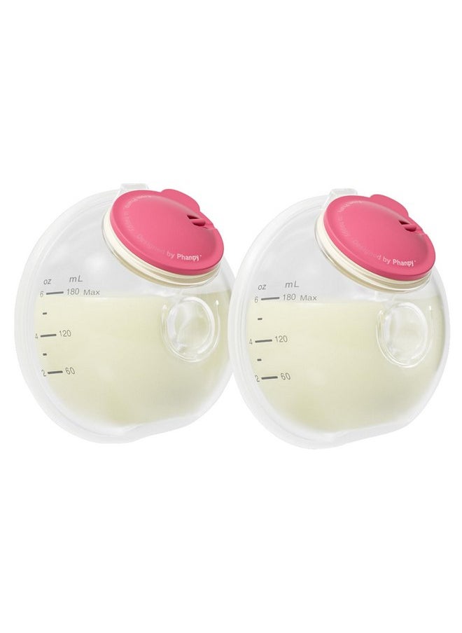 Phanpy Wearable Breast Pump Milk Collector Cup S2, E-Rosy Breast Pump Parts, Original Phanpy Breast Pump Replacement Accessories, 24 mm Flange and 20mm Insert Included, 12 oz / 360 ml, 2 Piece