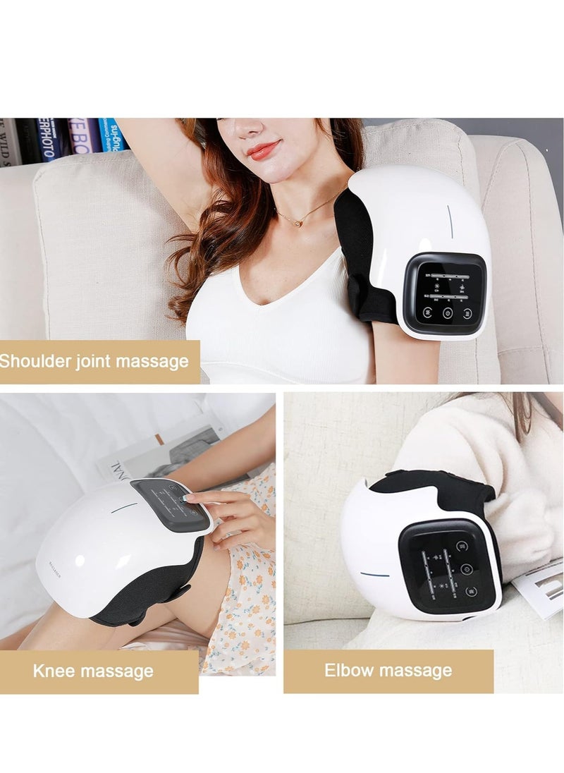 New Knee Massager – Wireless Heating & Vibration Massage, Large LED Screen, Rechargeable Smart Knee Massager, Reduces Joint Pain, Swelling, and Stiffness – Ideal for Knee Relief and Recovery