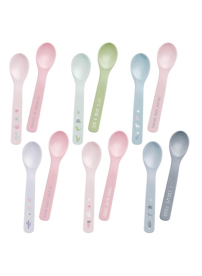 Stephen Joseph Silicone Baby Spoons, One size, Farm