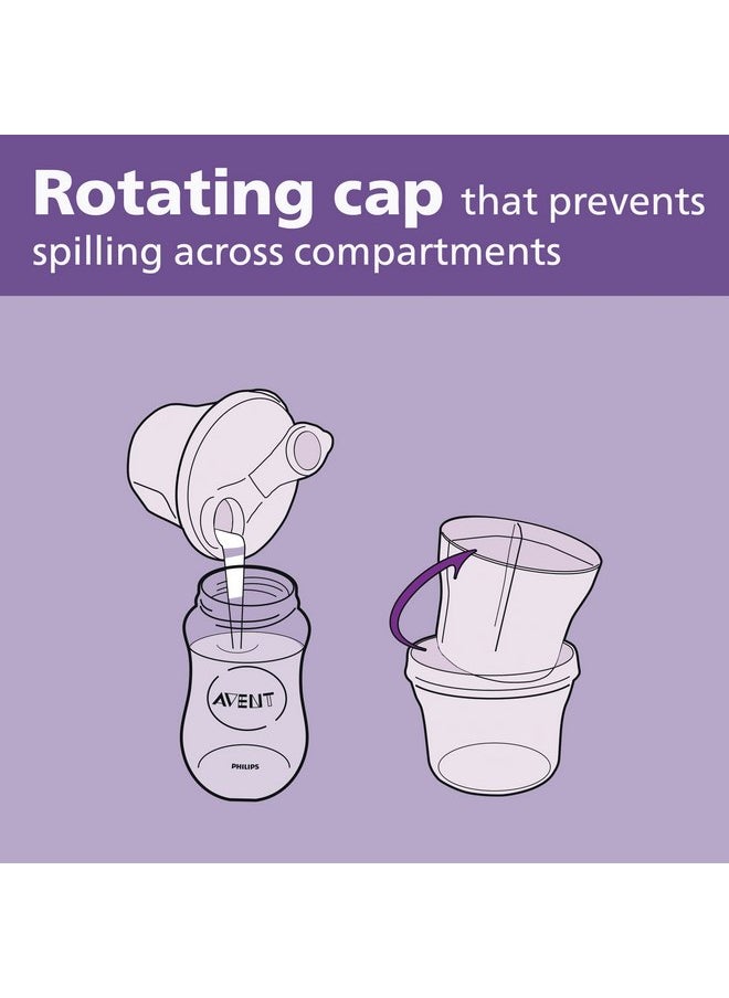 Philips AVENT Powder Formula Dispenser and Snack Cup For Unisex Baby, Grey, SCF135/18