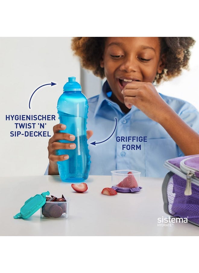 Sistema Twist 'N' Sip Collection Water bottle, 330 ml, Assorted Color