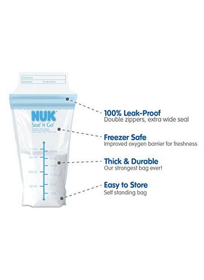 NUK Seal N Go Breast Milk Bags, 200 Count