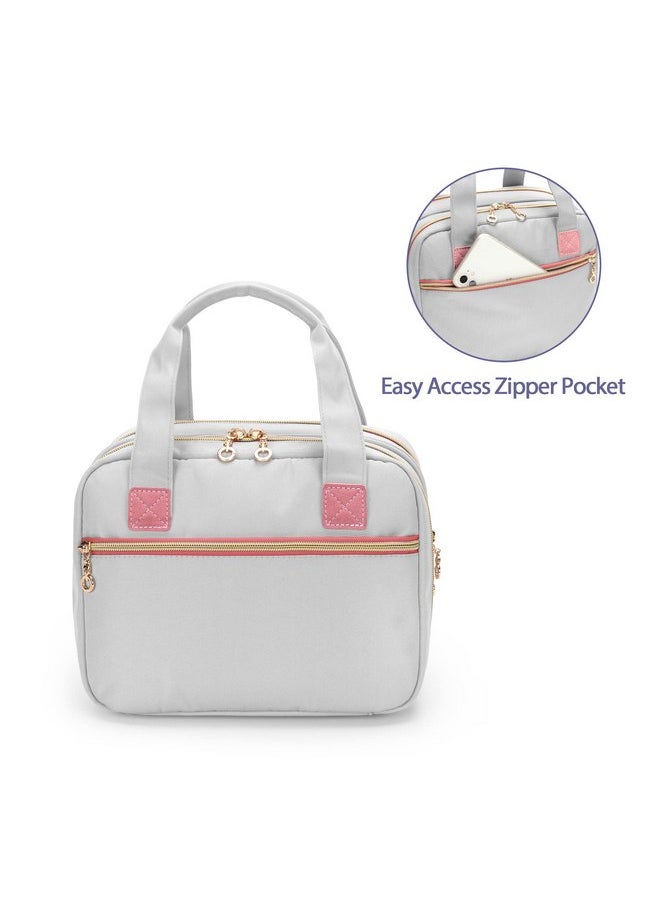 Damero Wearable Breast Pump Bag Compatible with Elvie and Momcozy Breast Pump, Carrying Bag for Wearable Breast Pump, Bottles, Pump Parts and Ice Pack