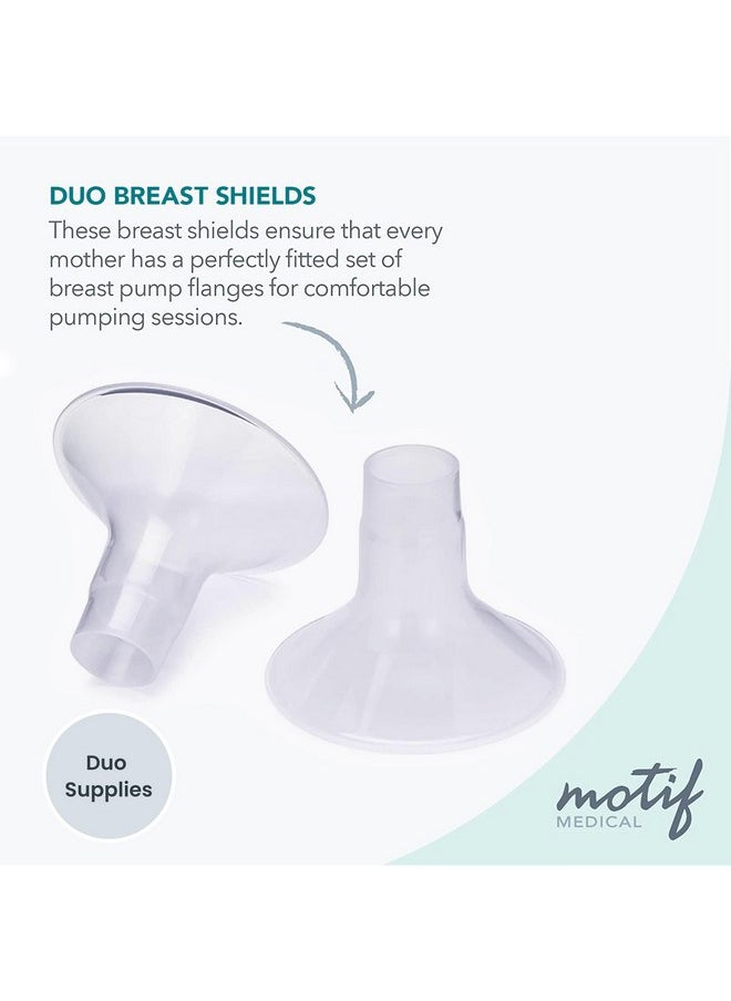 Motif Medical, Twist Lactation Breast Shields, Compatible with Motif Twist Breast Pump, Maternity, Breast Pumping Accessories - 21mm
