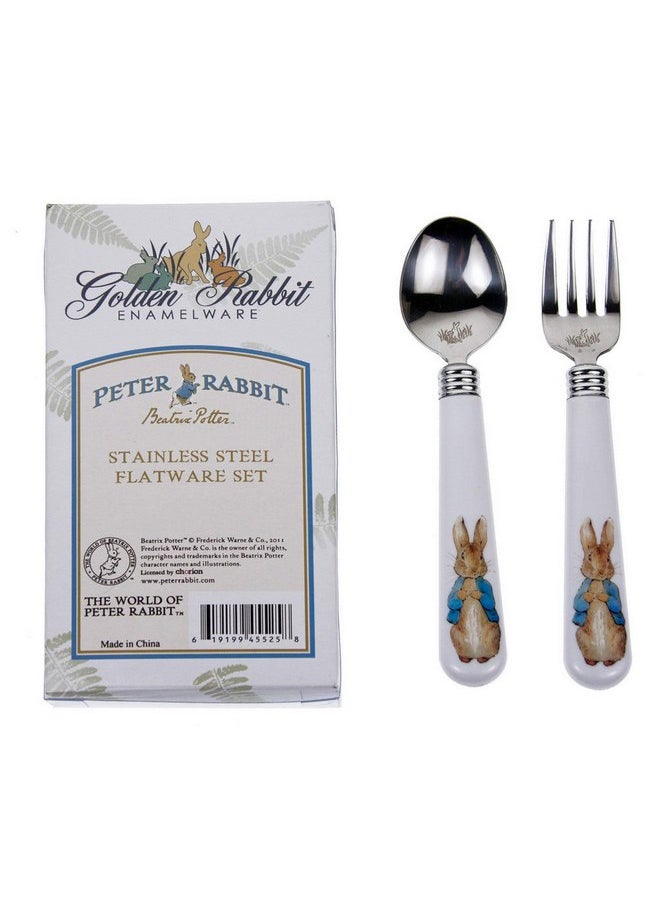 Golden Rabbit Enamelware - Flatware 2-piece Gift Set (Peter Rabbit)