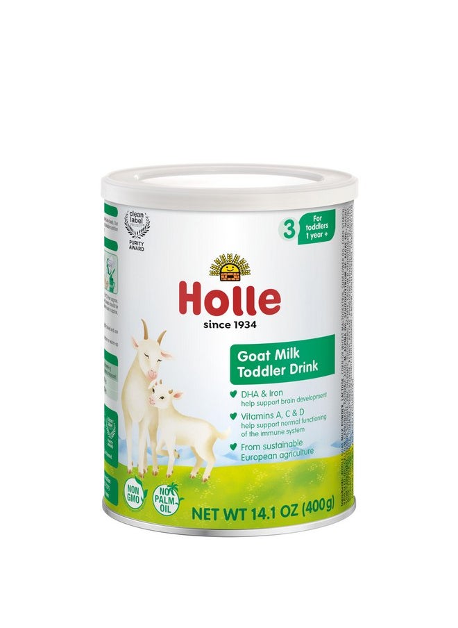 Holle Goat Milk Powder - Toddler Drink - Stage 3 - Powdered Goat Milk for Brain-Healthy Toddler Nutritional Drink - Non-GMO & Soy-Free - Easy to Digest - Safe for Children 12+ Months to 3 Years Old