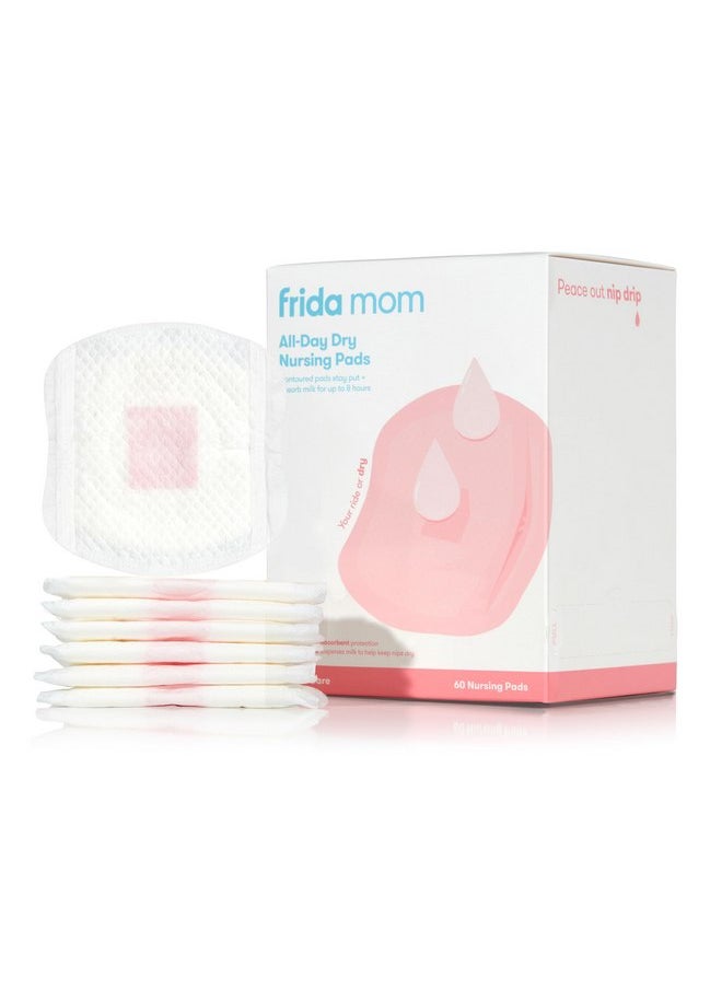 Frida Mom Nursing Pads, Disposable Nursing Pads with Ultra Absorbency, and Soft Texture, Breastfeeding Essentials, 60ct