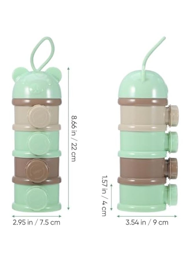 3pcs Storage Container Newborn Milk Powder Dispenser Baby Formula Mixer Lait Milk Powder Formula Dispenser 4 Layer Formula Dispenser Food Dispenser Baby Milk Powder Bebe Boite