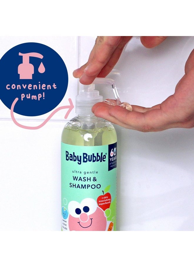 Mr. Bubble Baby Bubble Ultra Gentle Body Wash & Shampoo, Sweet Violet Clouds Scent, 12 oz. Pack of 3