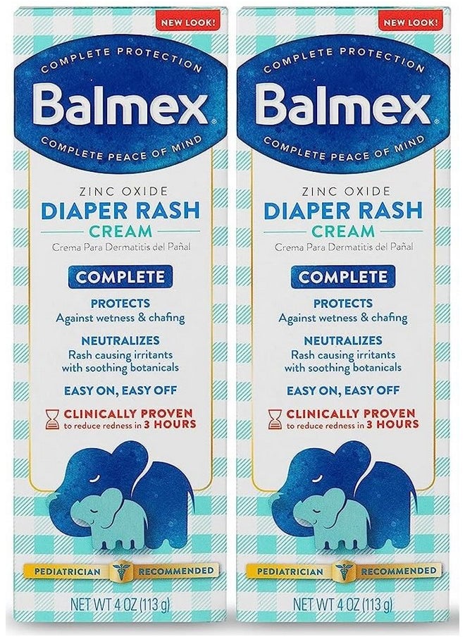 Balmex Diaper Rash Cream, 2 Count (Packaging May Vary)