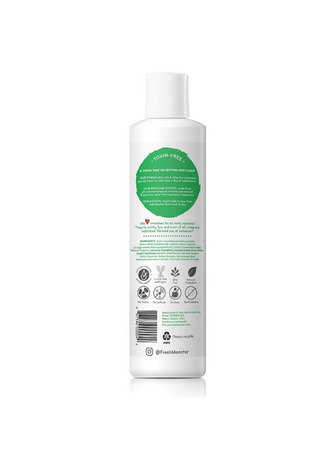Fresh Monster 2-in-1 Kids Shampoo & Body Wash, Ocean Splash - 8.5oz, Toxin-Free, Hypoallergenic, Natural & PETA Certified Cruelty-Free, Unisex