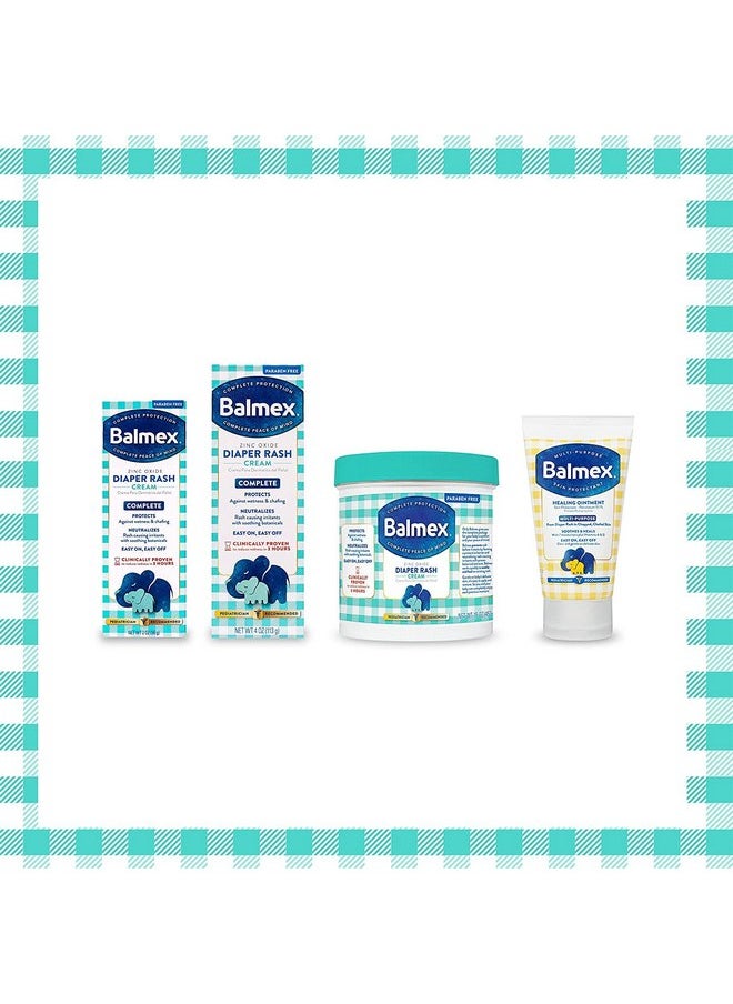 Balmex Zinc Oxide Diaper Rash Cream 4oz (3 Pack)