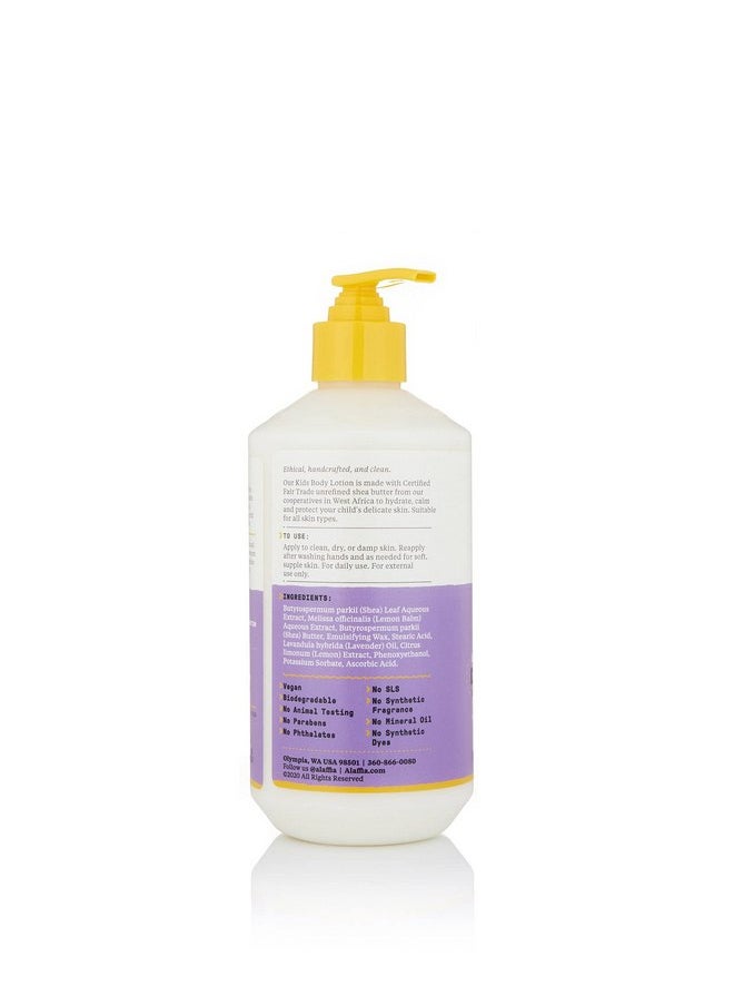 Alaffia EveryDay Shea Body Lotion, Gentle for Babies and Up, Gently Helps Clean Skin and Calm Children with Shea Butter, Lemon Balm, and Lavender Oil, Fair Trade, Lemon Lavender, 16 Fl Oz
