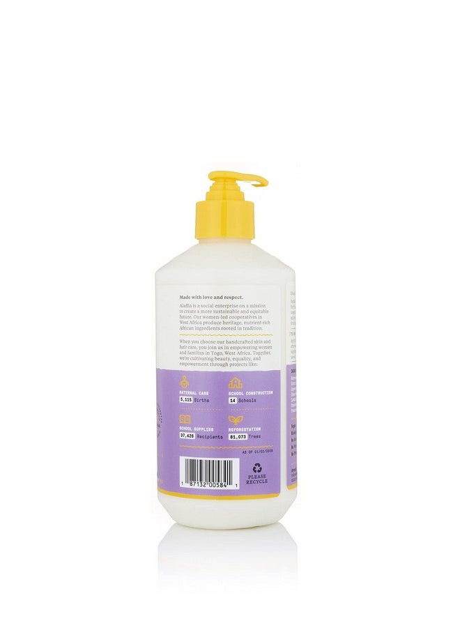 Alaffia EveryDay Shea Body Lotion, Gentle for Babies and Up, Gently Helps Clean Skin and Calm Children with Shea Butter, Lemon Balm, and Lavender Oil, Fair Trade, Lemon Lavender, 16 Fl Oz