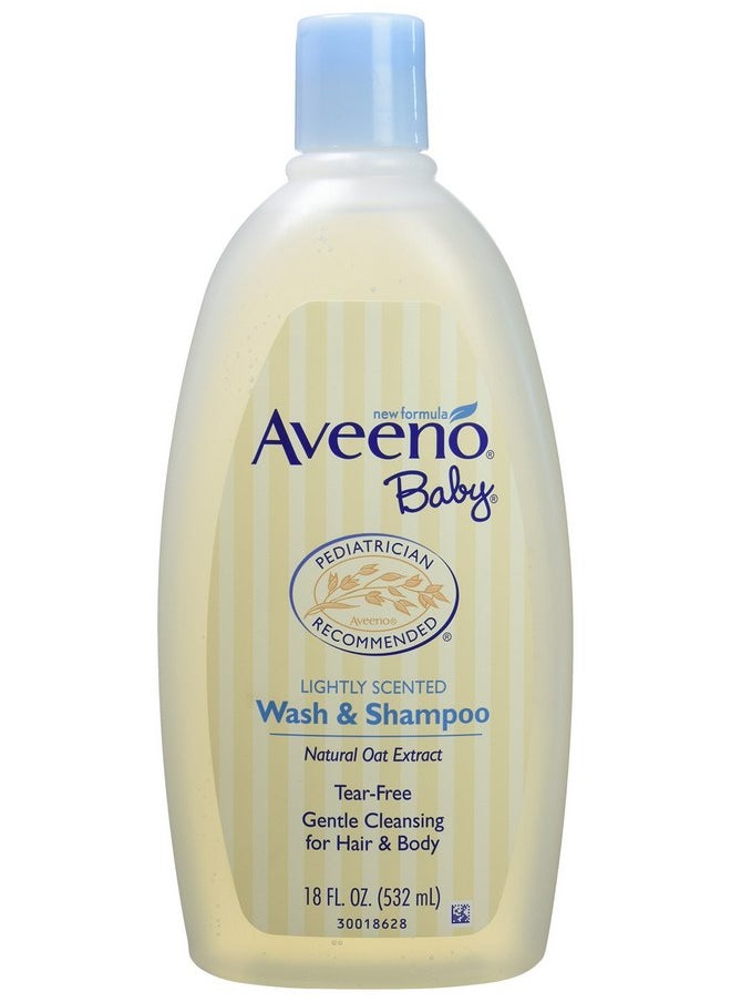 Aveeno Baby Wash and Shampoo,18 Fl. Oz., 2 Count