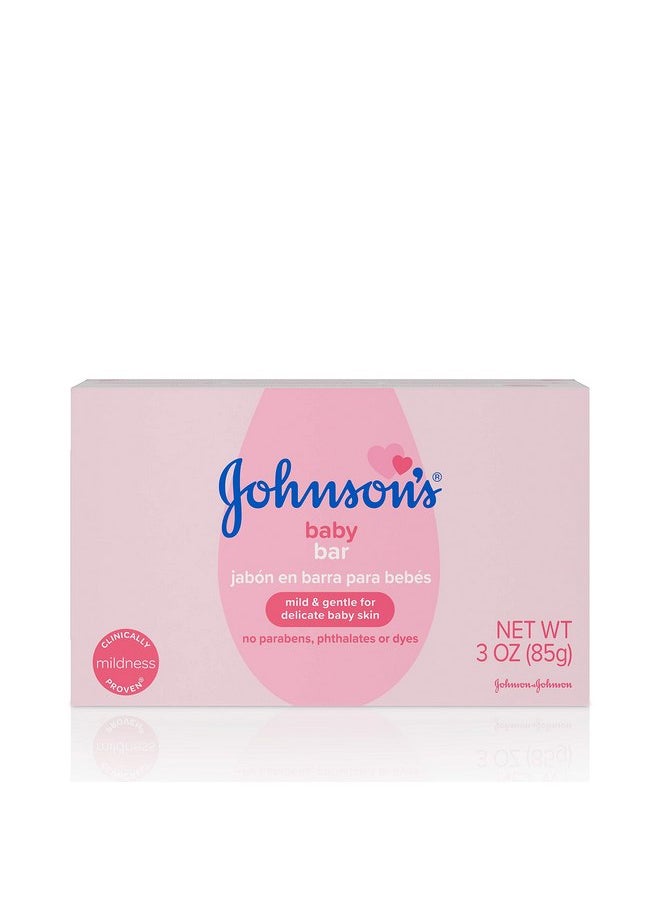 Johnson's Baby Soap Bar Gentle for Baby Bath and Skin Care, Hypoallergenic, 3 Ounce