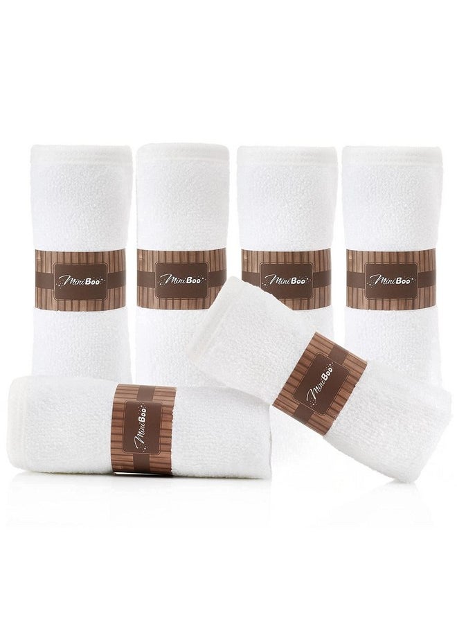 MINIBOO Premium Baby Washcloths for Sensitive Skin - Extra Soft and Absorbent Rayon from Bamboo Face Cloths and Newborn Bath Face Towel - Perfect as Baby Gifts