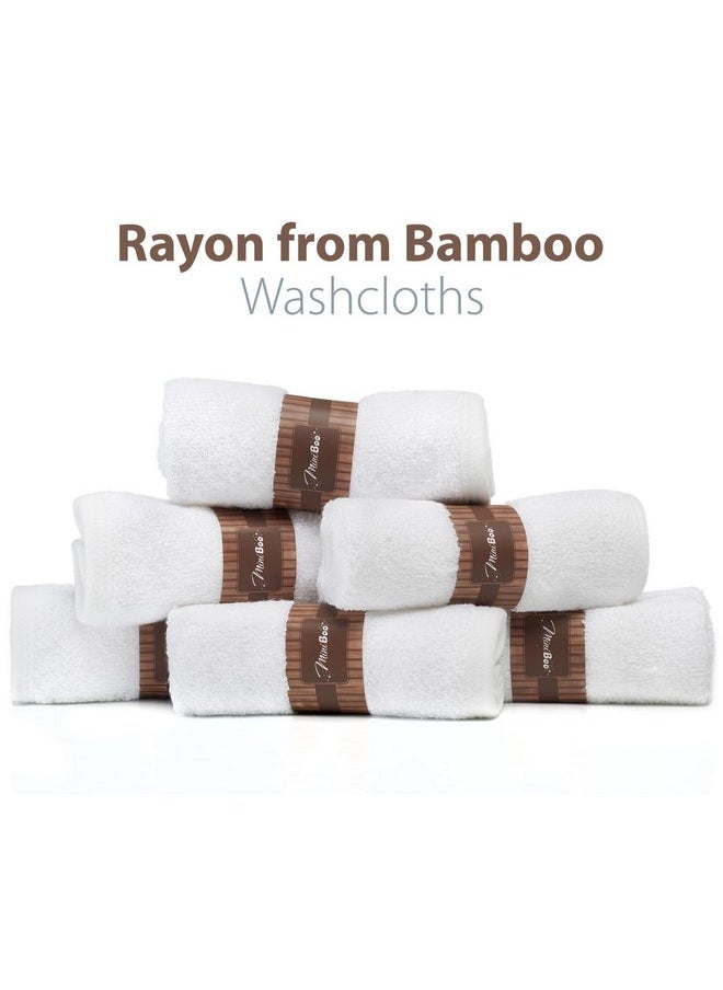MINIBOO Premium Baby Washcloths for Sensitive Skin - Extra Soft and Absorbent Rayon from Bamboo Face Cloths and Newborn Bath Face Towel - Perfect as Baby Gifts