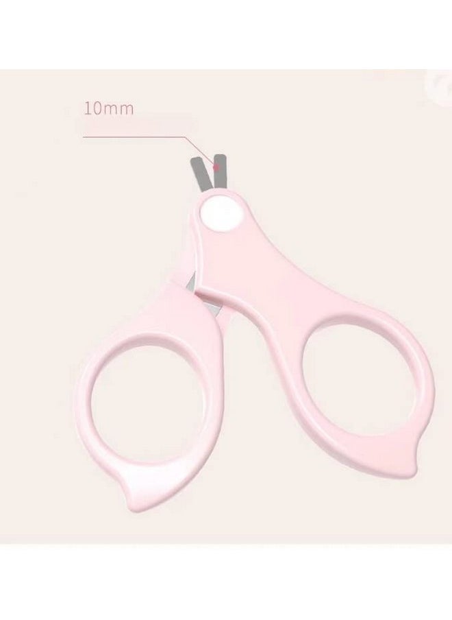 PandaEar Baby Nail Manicure Pedicure Grooming Care Kit (4 Pack)| Clippers Scissors File Tweezers | Newborn Infant Toddler Kids|1 Months Plus (Pink)