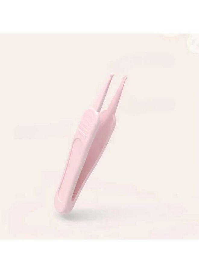 PandaEar Baby Nail Manicure Pedicure Grooming Care Kit (4 Pack)| Clippers Scissors File Tweezers | Newborn Infant Toddler Kids|1 Months Plus (Pink)