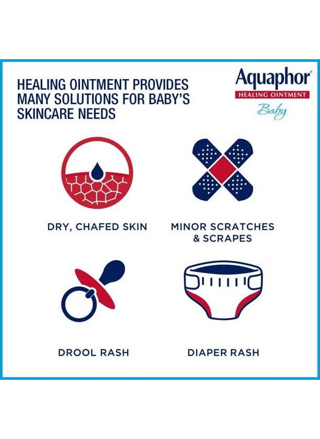 Aquaphor Baby Healing Ointment 0.35 Ounce 2 Count (10ml) (2 Pack)