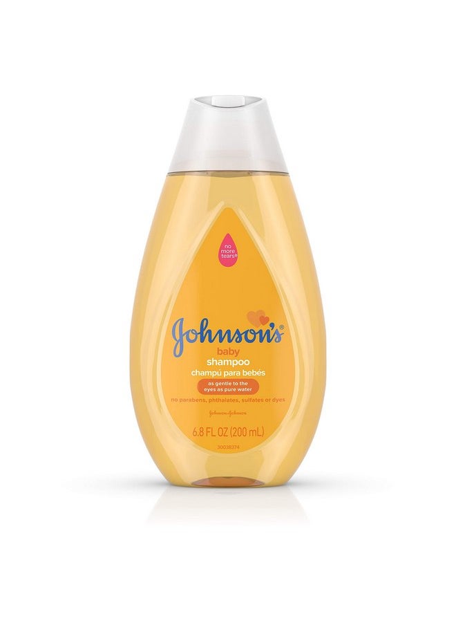 Johnson's Baby Tear Free Gentle Baby Shampoo, Free of Parabens, Phthalates, Sulfates and Dyes, Yellow, 6.76 Fl Oz