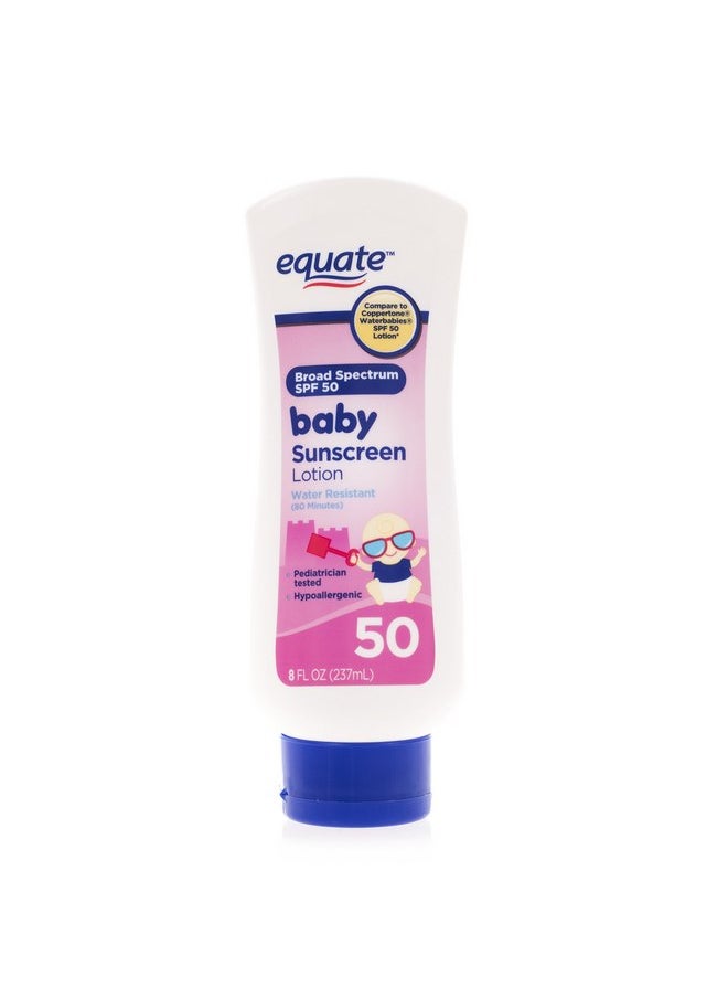 Equate Baby Sunscreen SPF 50 Compare to Coppertone Waterbabies by Equatw