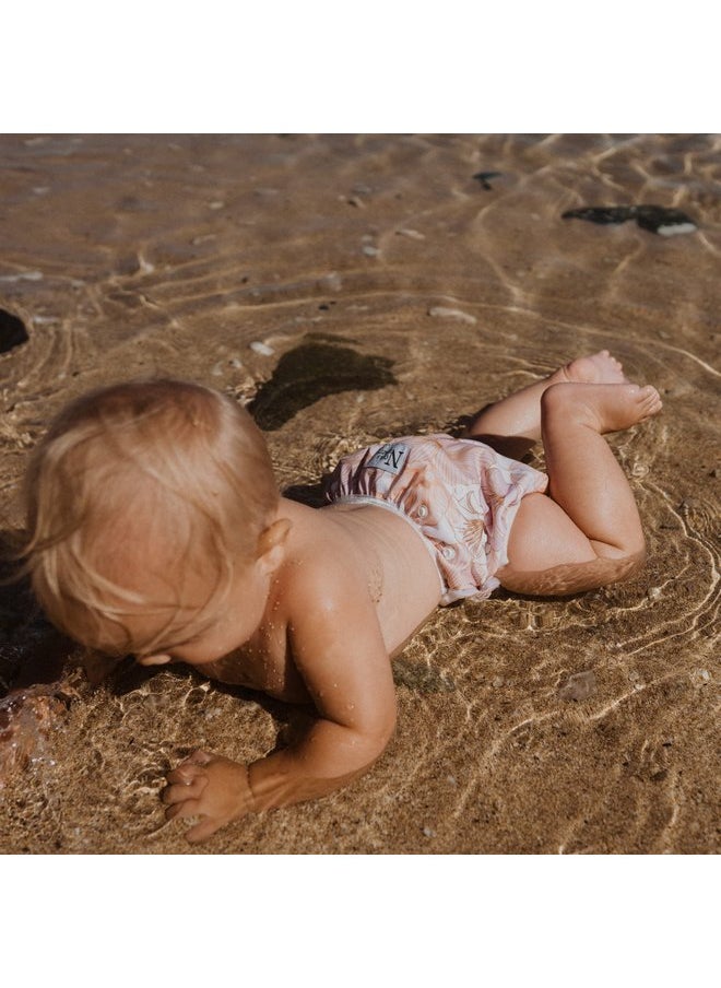 Reusable Swim Diapers and Wet Bag - One Size Fully Adjustable - Tropical 3 Pack with Wet Bag by Nora's Nursery