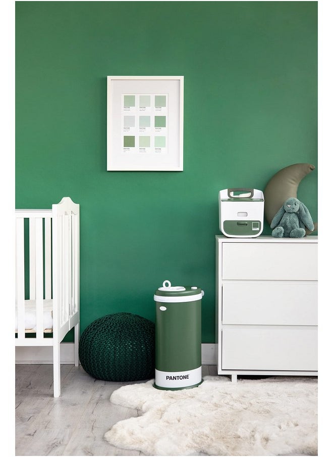 Ubbi Portable Diaper Changing Station Diaper Storage Caddy Organizer, Stores Baby Diapers, Wipes & Baby Accessories, Pantone Green