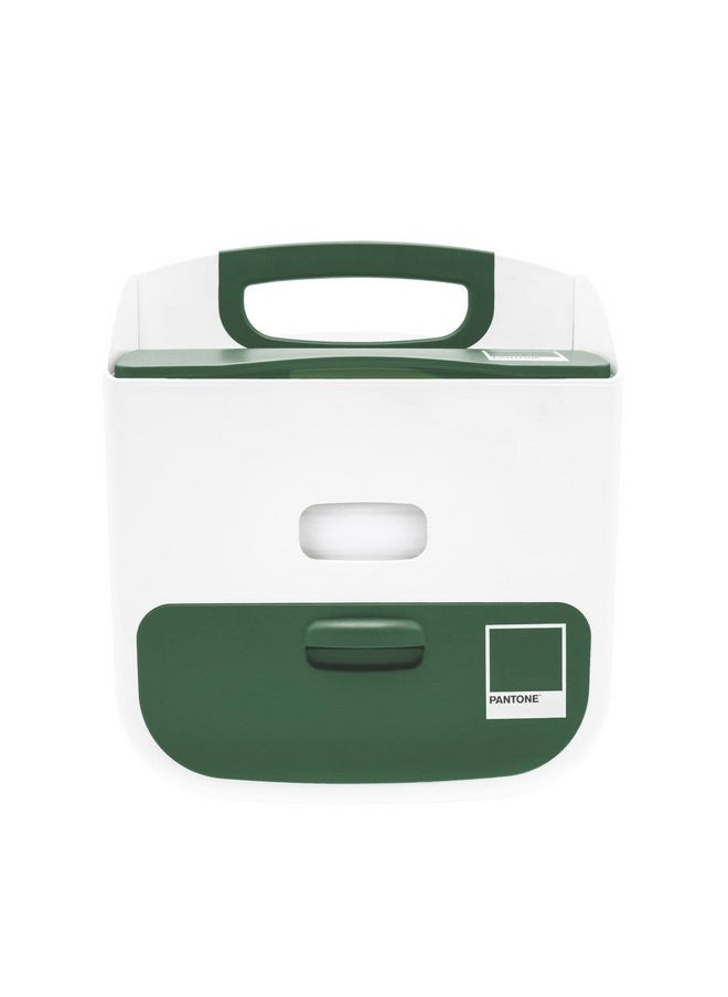 Ubbi Portable Diaper Changing Station Diaper Storage Caddy Organizer, Stores Baby Diapers, Wipes & Baby Accessories, Pantone Green